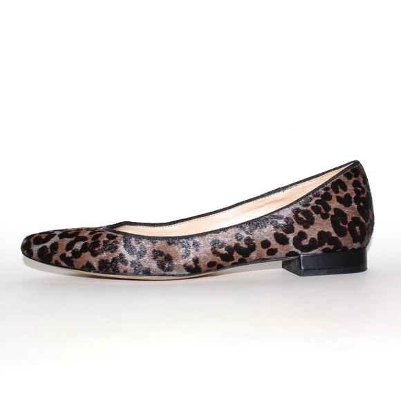 Talbots Leopard Print Ballet Flats in Calf Hair - Picture 2 of 14